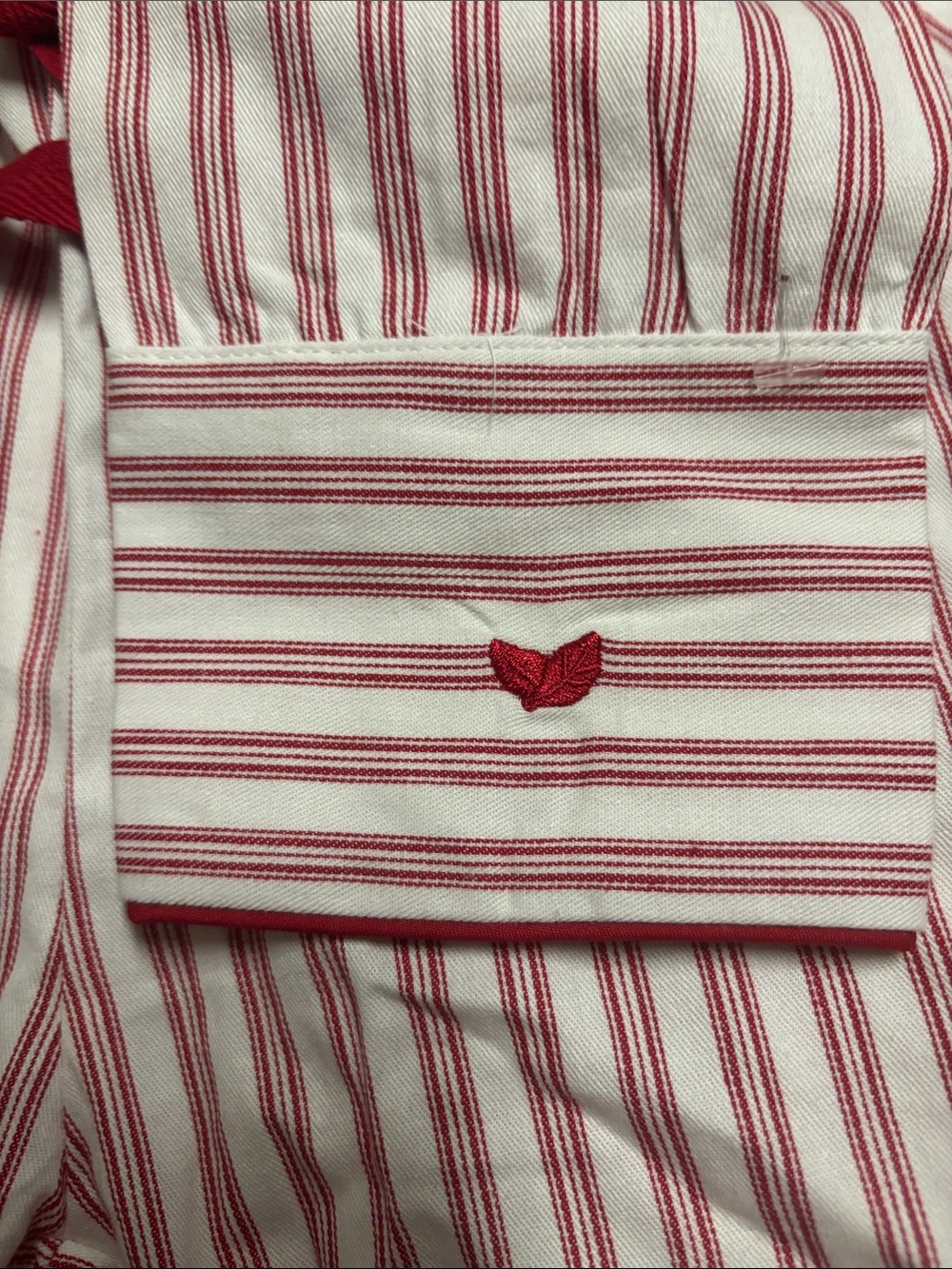 NWT Petite Plume Red & White Striped Pajama Set - Women's XS - Picture 5 of 6